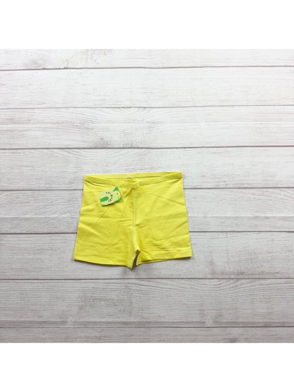 Primary Kids Yellow Bike Shorts Cotton Blend Everyday Wear NWT 6-7